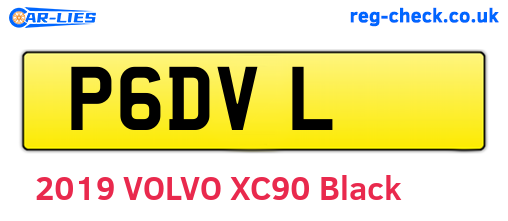 P6DVL are the vehicle registration plates.