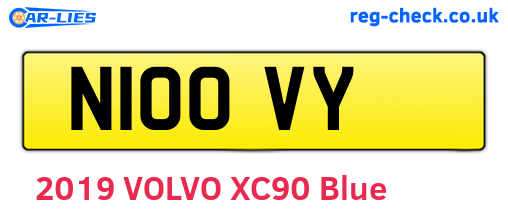 N10OVY are the vehicle registration plates.