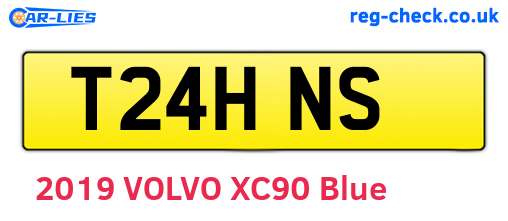 T24HNS are the vehicle registration plates.
