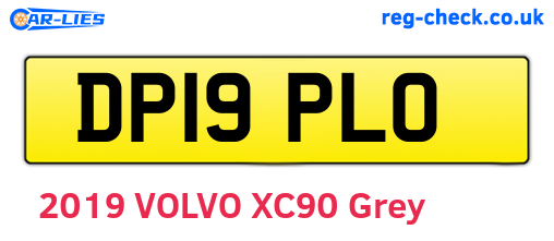 DP19PLO are the vehicle registration plates.