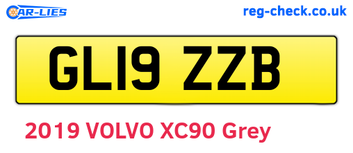GL19ZZB are the vehicle registration plates.