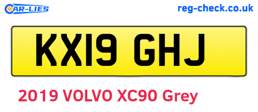 KX19GHJ are the vehicle registration plates.