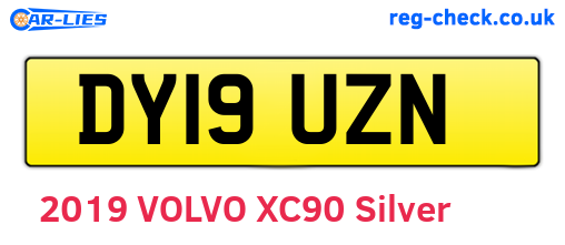 DY19UZN are the vehicle registration plates.