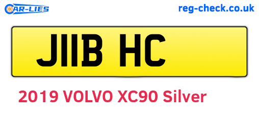 J11BHC are the vehicle registration plates.