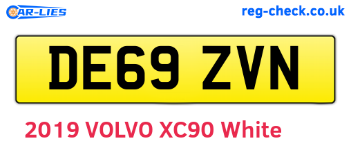 DE69ZVN are the vehicle registration plates.