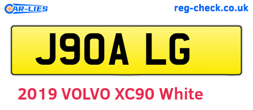 J90ALG are the vehicle registration plates.