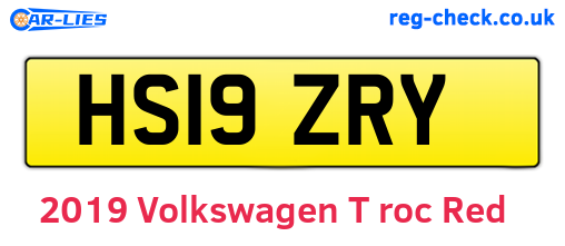 Red 2019 Volkswagen T-roc (HS19ZRY)