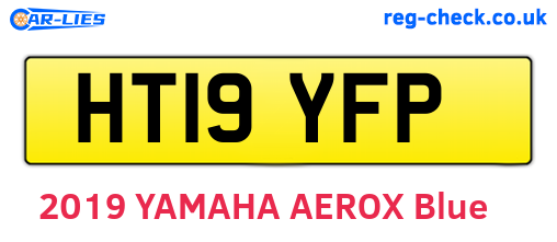 HT19YFP are the vehicle registration plates.