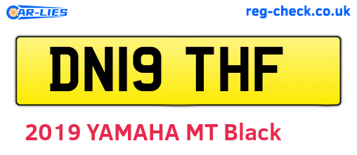 DN19THF are the vehicle registration plates.