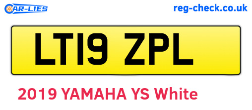 LT19ZPL are the vehicle registration plates.