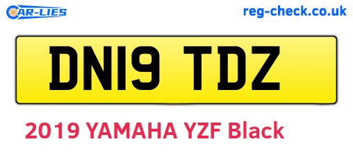 DN19TDZ are the vehicle registration plates.