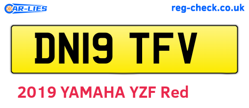 DN19TFV are the vehicle registration plates.