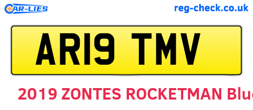 AR19TMV are the vehicle registration plates.
