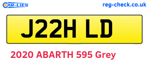 J22HLD are the vehicle registration plates.