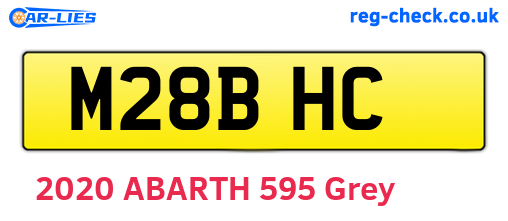M28BHC are the vehicle registration plates.