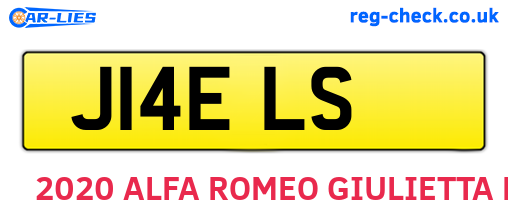 J14ELS are the vehicle registration plates.