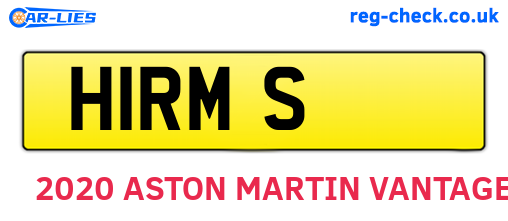 H1RMS are the vehicle registration plates.
