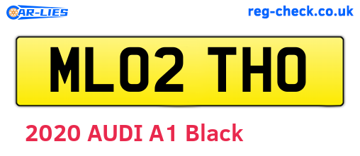 ML02THO are the vehicle registration plates.
