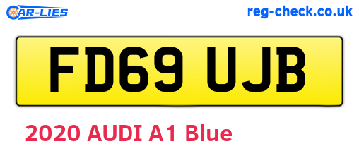 FD69UJB are the vehicle registration plates.