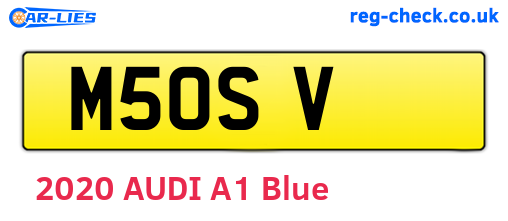 M5OSV are the vehicle registration plates.