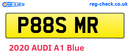 P88SMR are the vehicle registration plates.