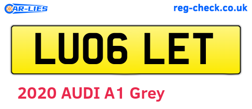 LU06LET are the vehicle registration plates.