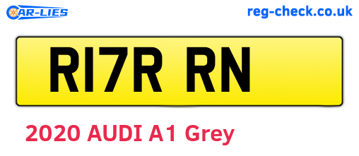 R17RRN are the vehicle registration plates.