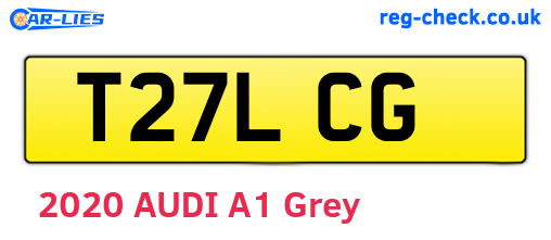 T27LCG are the vehicle registration plates.