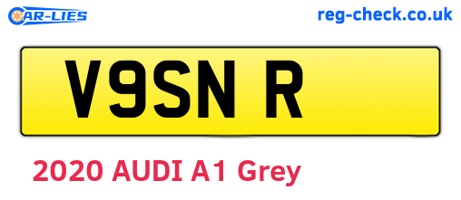 V9SNR are the vehicle registration plates.