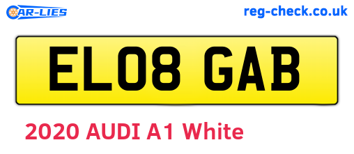 EL08GAB are the vehicle registration plates.