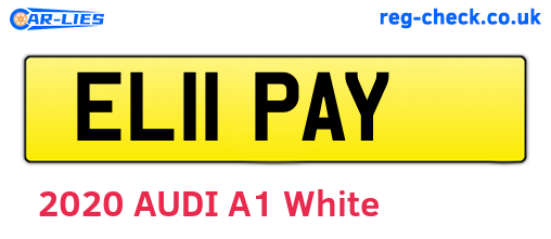 EL11PAY are the vehicle registration plates.