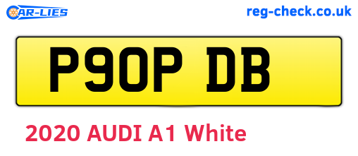 P90PDB are the vehicle registration plates.