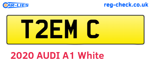 T2EMC are the vehicle registration plates.