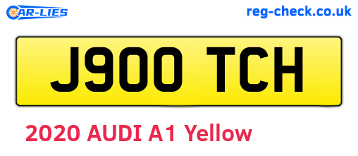 J900TCH are the vehicle registration plates.