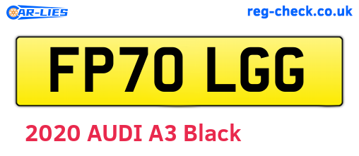 FP70LGG are the vehicle registration plates.