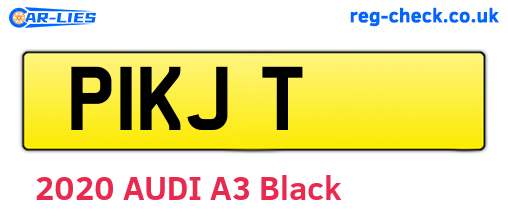 P1KJT are the vehicle registration plates.
