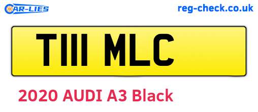 T111MLC are the vehicle registration plates.