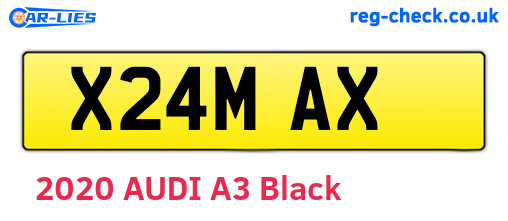 X24MAX are the vehicle registration plates.
