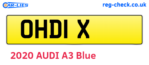 OHD1X are the vehicle registration plates.