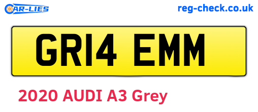 GR14EMM are the vehicle registration plates.