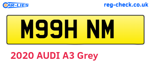 M99HNM are the vehicle registration plates.