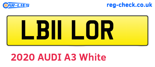 LB11LOR are the vehicle registration plates.