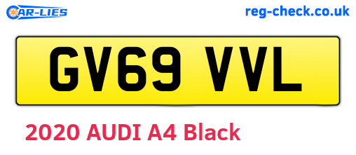 GV69VVL are the vehicle registration plates.
