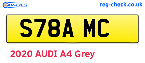 S78AMC are the vehicle registration plates.