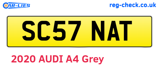 SC57NAT are the vehicle registration plates.
