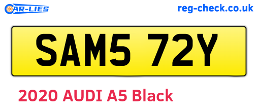 SAM572Y are the vehicle registration plates.