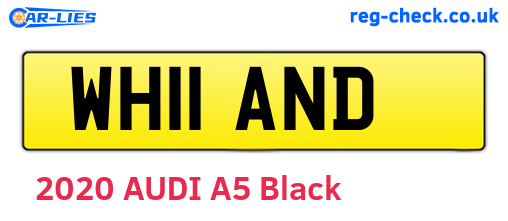 WH11AND are the vehicle registration plates.