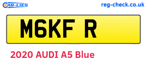 M6KFR are the vehicle registration plates.