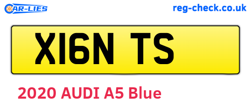 X16NTS are the vehicle registration plates.