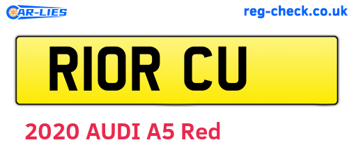 R10RCU are the vehicle registration plates.